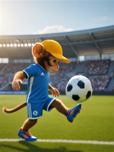 The Monkey’s🐵 Dream Soccer Shoes: A Story of Hard Work and Hope 🤲⚽️ #monkey #story #monkeystory2026