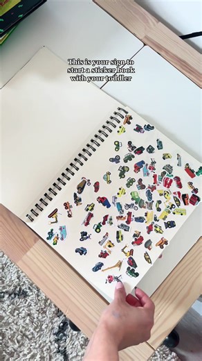 Toddler Sticker Book Fun for Creative Playtime