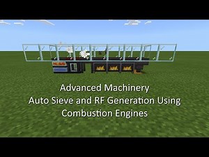 Minecraft Bedrock Advanced Machinery Addon: Auto Sieve and Combustion Generator Automation