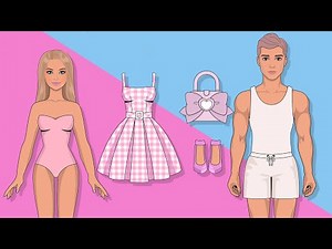 Paper Barbie And Ken | How To Make Paper Doll | Handmade Papercraft