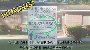 EBC News You Can Use! Blessed Generations Daycare is now hiring,...