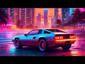 1 Hour of Synthwave Miami 80's - Mix