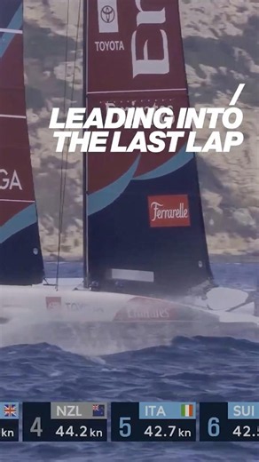 Leading into the last lap during Race 3 / Sardinia Preliminary Regatta Review
