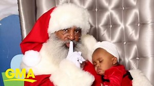 These pictures of this baby sleeping on Santa will melt your heart - The Global Herald