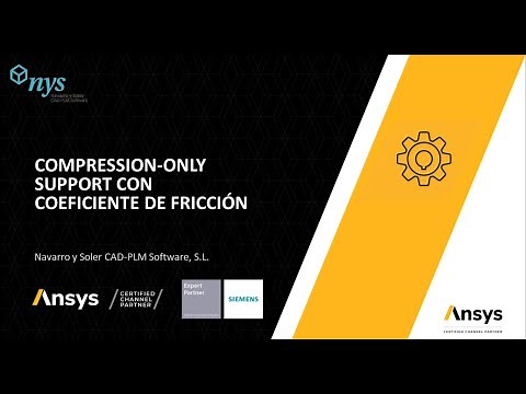 Soporte sólo a compresión con coeficiente de fricción | Guías rápidas de Ansys Mechanical