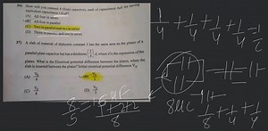 How will you connect 4 (four) capacitors, each of capacitance 4... | Filo