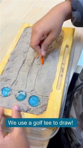 2.6K views · 18 reactions | KINETIC SAND FOR PRE-WRITING AND LETTER...
