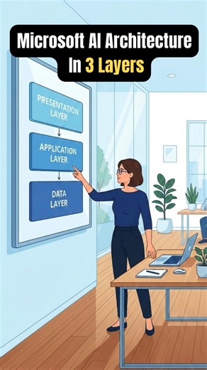 Microsoft AI Explained in 3 Layers (Simple Architecture Breakdown)