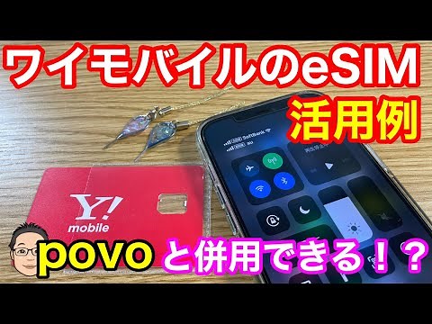 iPhone 12 Pro MaxでワイモバイルのeSIMとpovoのデュアルSIM運用はできるの？【ワイモバイルeSIM活用例】