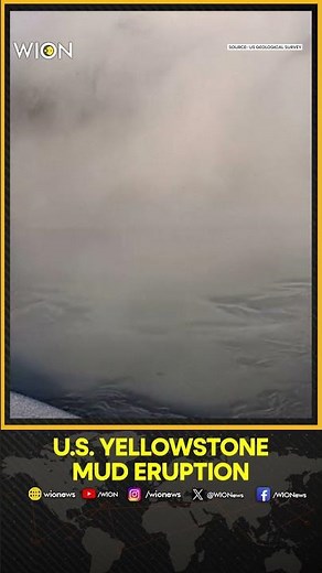 Muddy Eruption at Yellowstone’s Black Diamond Pool Captured | WION Shorts