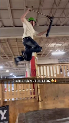 Insane pro scooter trick… 🔥🔥