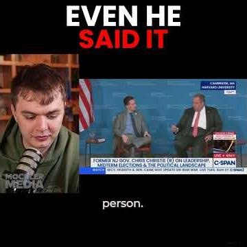 Chris Christie tells it like it is.