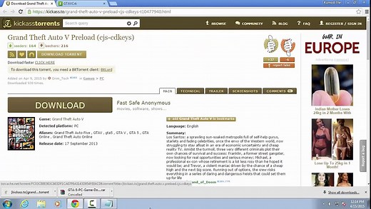 Skidrow PC  How to install and Crack GTA 5 with Multiplayer Gta 5 Crack Download