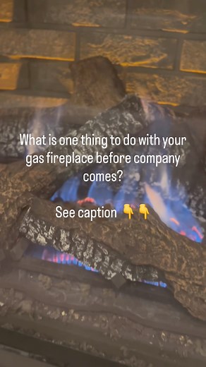 Before the company comes, run a test burn on your gas fireplace. Operate for 10–15 minutes to burn off dust and ensure there are no odors, soot, or error codes before guests arrive. If there is an issue - reach out to Fireside Hearth and Home for help at Fireside.com | Fireside Hearth & Home