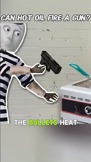 Will a Gun Fire in Boiling Oil? #science #mythbusters