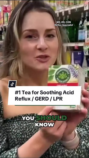 Slippery elm is an herb you need to know about if you have acid reflux, GERD, or LPR. I often use pure powdered slippery elm with my clients, but you can also conveniently find this in Throat Coat Tea by Traditional Medicinals @Traditional Medicinals 🤍 not sponsored, i truly just love this herbal blend. Snag my full acid reflux friendly grocery guide in my b10 l!nk 🤍🫶 #acidreflux #gerd #lpr #heartburnrelief #heartburnremedies #acidrefluxremedy #acidrefluxremedies #gerdrelief #laryngopharyngea