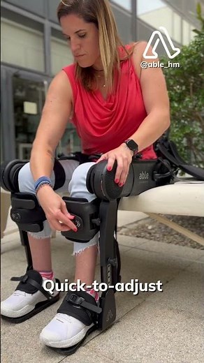 A lightweight, quick to adjust, adaptable robotic exoskeleton made for gait rehabilitation.