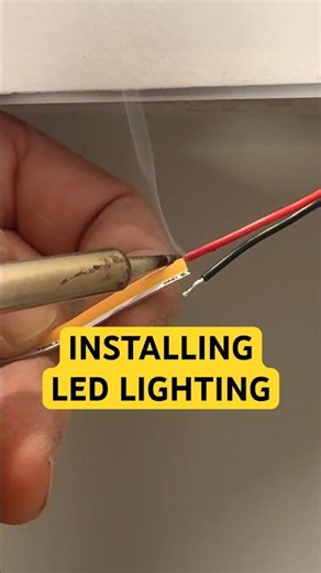 Installing low level LED mood lighting