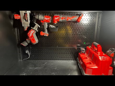 Wall Control Install in Husky Cabinet. // Skill Stacking