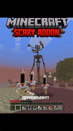 Minecraft scary addon for Bedrock edition 🤯 part 9