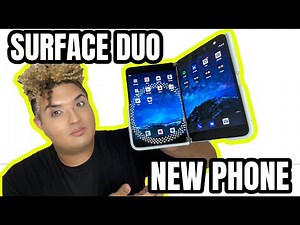 SURFACE DUO PHONE REVIEW MICROSOFT UNBOXING