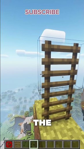 Is it possible to make ladders float in Minecraft?