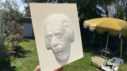 😎 GADGETIFY | cool tech gadgets | Einstein Hollow Face Illusion: super cool optical illusion toy with a concave mask of a face that appears as a normal convex face. It also... | Instagram