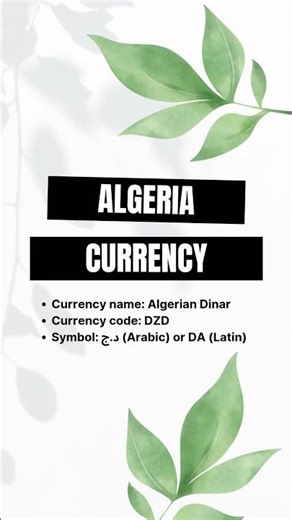 Algeria Currency #currency #yt #ytshorts #reels #reelsvideos #algeria