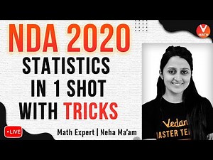 Statistics For NDA 2020 in 1 Shot With Tricks| NDA Exam Preparation Videos | Vedantu NDA Maths