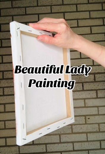 Beautiful Lady Acrylic Painting Showcase