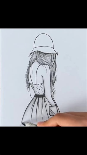 Learn to Draw a Beautiful Girl with Dress | Step-by-Step Tutorial