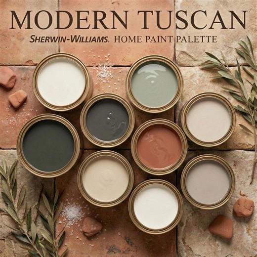 Modern Tuscan Paint Colors | Sherwin Williams Whole House Palette| (digital Download) - Etsy UK