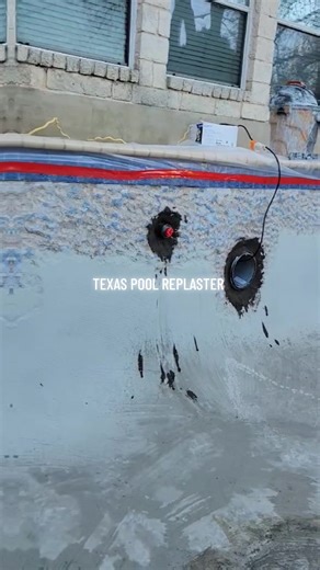 Texas Swimming pool replaster / renovation #plaster #poolside #swimmingpool #fyp #poolrepair