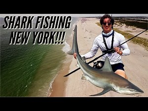 SHARK FISHING Long Island New York for spinners and blacktip sharks- I CAUGHT A GIANT!!!