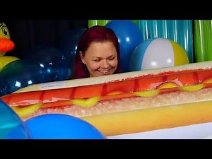 Blowing Up Inflatable Pool Floats