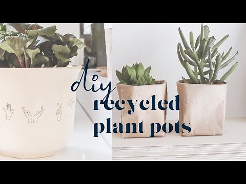 DIY plant pots from recycled materials | Easy indoor planter ideas | aboderie