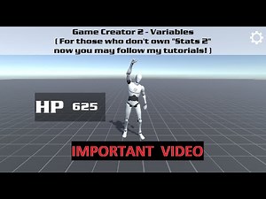 Game Creator 2 - Variables (If you don't own Stats 2 then watch this before watching my tutorials)