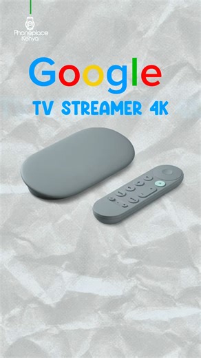 No smart TV? No problem.😌 The new Google TV 4K Streamer turns any regular TV into a smart one and even upgrades clunky smart TVs with a smoother, faster experience. ✅ 22% faster performance ✅ 32GB storage ✅ Ethernet port for stable streaming ✅ New remote with voice control & Find My Remote ✅ Doubles as a smart home hub with Thread support And now, it proudly sits on your TV stand no more hiding. Get yours for just Ksh.17,500 Only at PhoneplaceKenya. https://www.phoneplacekenya.com/product/googl
