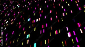 Big Genomic Data Visualization - DNA Test, Barcoding, Genome Map Architecture. Available in 4K video render animation footage.