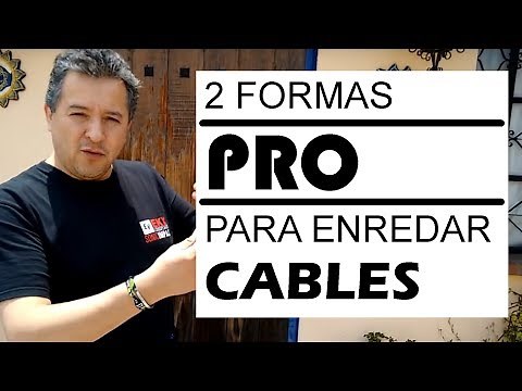 How to coil or tangle audio, video, VGA, microphone, and power cables
