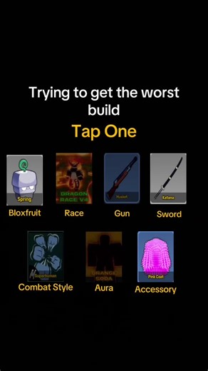 Achieving the Worst Build in Blox Fruits