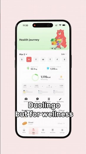 What does an all-in-one well-being app look like? #wellness #hydration #motivation #duolingo
