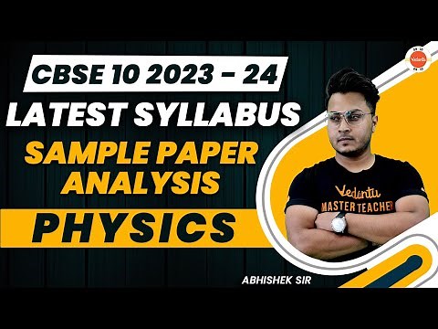 CBSE 2023-24 Class 10 Physics New Syllabus Released & Sample paper Analysis ‪@vedantucbse10th‬