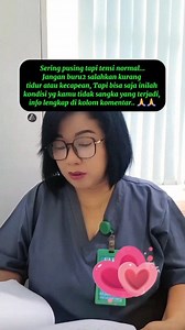 Sering pusing tapi tensi normal... Jangan buru2 salahkan kurang tidur atau kecapean, Tapi bisa saja inilah kondisi yg kamu tidak sangka yang terjadi.... Info lengkap di kolom komentar... Salam Sehat.. 🙏 #Reels #Infokesehatan #Edukasi #Salamsehat #Nakes #Ners #Reelfyp | Nata Soputan