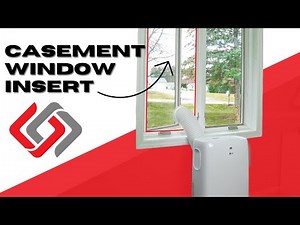 How To Install Portable Air Conditioner in Casement Window (Crank out Push out Window)