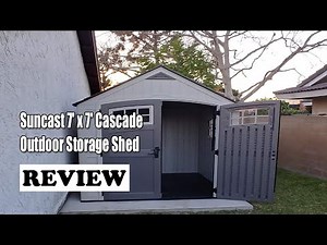Suncast 7' x 7' Cascade Outdoor Storage Shed Review 2022