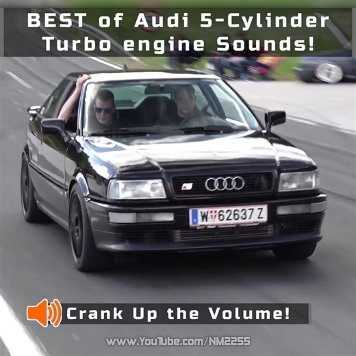 That turbo flutter tho...❤ | Audi's 5 cylinder engine has one of the most unique sounds, and we love it! 👏 | NM2255