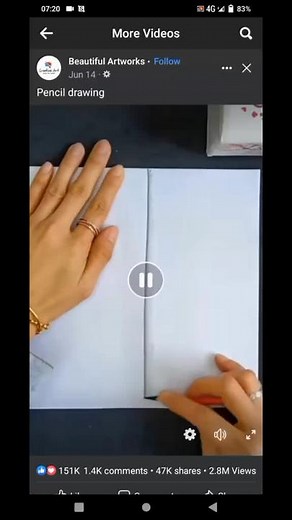 Detailed Pencil Sketching of a Landscape Scene