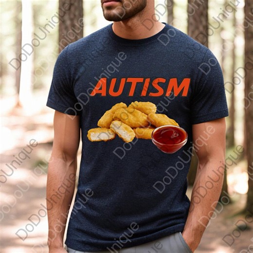 Funny Autism Png, Funny Chicken Digital, Chicken Nugget Png, I Love Nuggets Png, Unhinged Digital, Neurodivers Audhd Png, Autism Png - Etsy