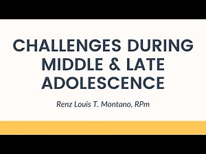 Challenges During Middle and Late Adolescence - Personal Development for Senior High School Students